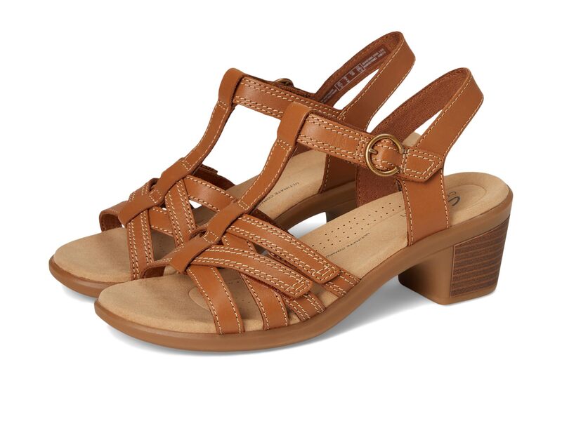 クラークス レディース シューズ ヒール Clarks Emily 2 Rose Tan Leather タン 17,870円
