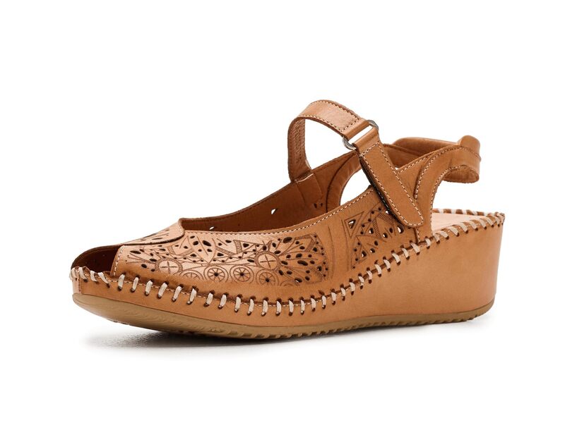 発条足取り レディース シューズ 踵 Spring Step Santonio Camel 1 駱駝