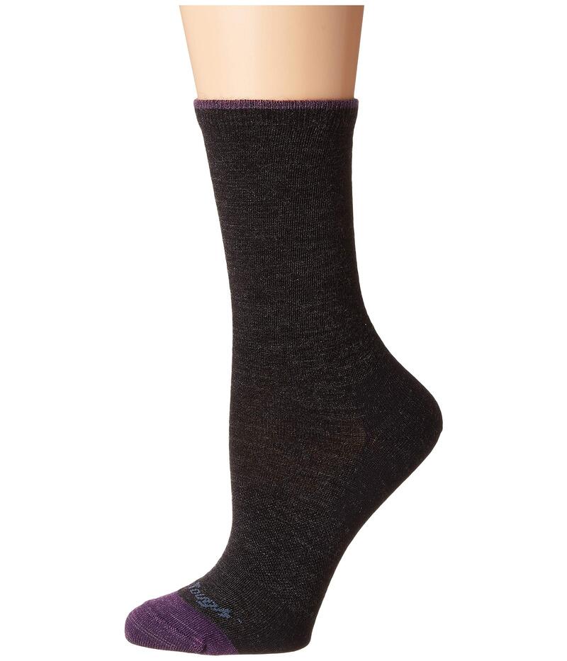 ダーンタフバーモント レディース アンダーウェア 靴下 Darn Tough Vermont Solid Basicrew Light Charcoal チャコール