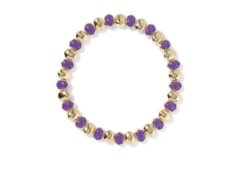 ケンドラスコット レディース アクセサリー ブレスレット・バングル・アンクレット Kendra Scott Daphnenamel Stretch Bracelet Gold Purplena パープル