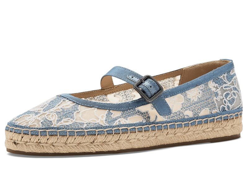 ラッキーブランド レディース シューズ ヒール フラワー柄 サンダル レース フラワー Lucky Brand Orlyna Floralace Sandal Blue/Blue ブルー