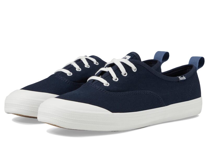 ケッズ レディース シューズ スニーカー 鳥打ち帽 スピード競技 Keds Champion Toe Cap Lace Up Navy Canvas 米国海軍 レディース靴-スニーカー