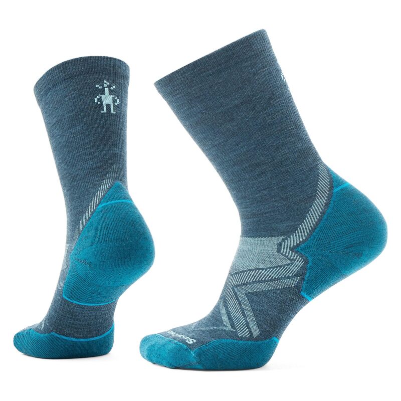かっこ良い羊毛 レディース アンダーお召しもの ソックス Smartwool Run Cold Weather Targeted Cushion Crew Socks Twilight Blue 青色