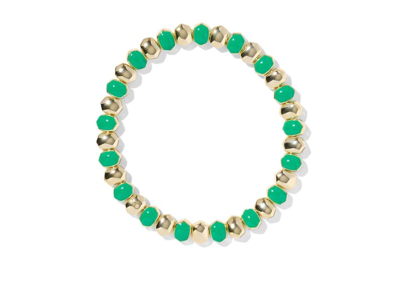 ケンドラスコット メンズ 付属品 ブレスレット・バングル・アンクレット Kendra Scott Daphnenamel Stretch Bracelet Gold Greenam 緑であること