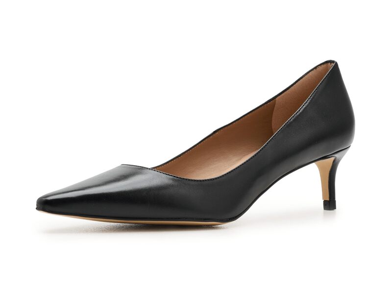 エルケーベネット レディース シューズ 踵 LK Bennett New Ava Pointed Kitten Heel Court Black 黒いこと