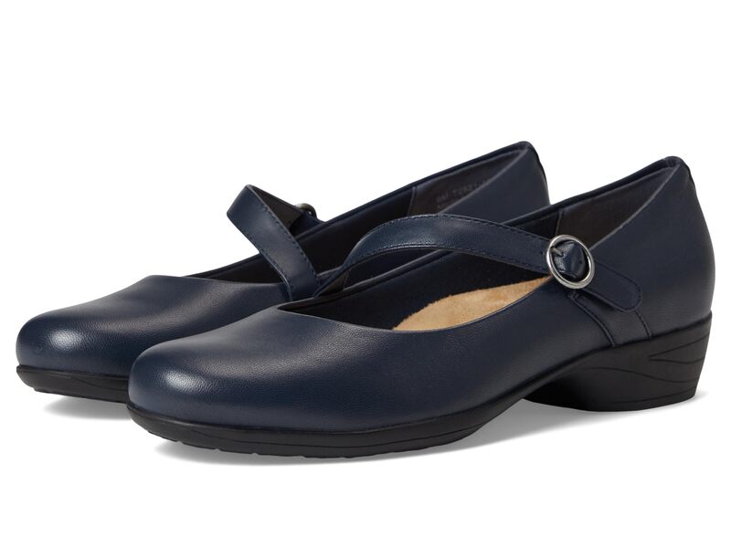 トロッターズ レディース シューズ 踵 Trotters Rochelle Navy 米国海軍