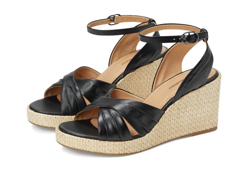 ジョンストンアンドマーフィー レディース シューズ 踵 サンダル Johnston \u0026 Murphy Marcia Cross-Band Sandal Black 黒いこと