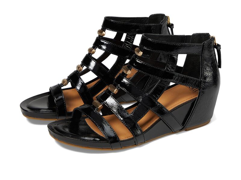ソフト レディース シューズ サンダル Sofft Rio II Black Crinkle P ブラック