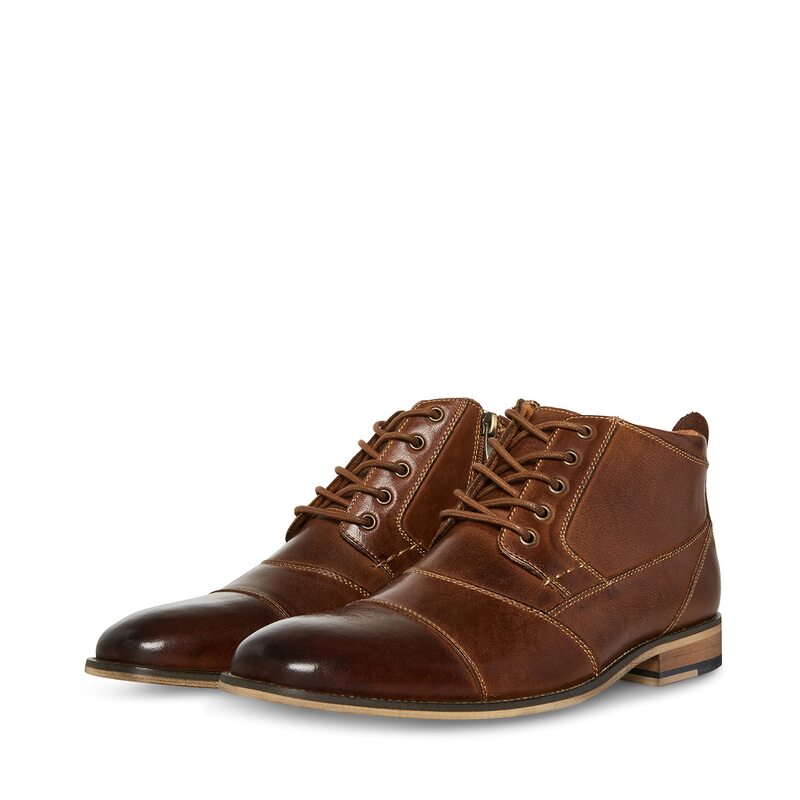 スティーブ マデン メンズ シューズ ブーツ・レインブーツ Steve Madden Jabbar Dark Tan タン