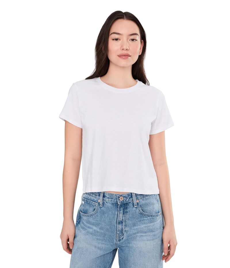 スプレンディット レディース トップス シャツ Splendid Louisa Short Sleeve Tee White ホワイト