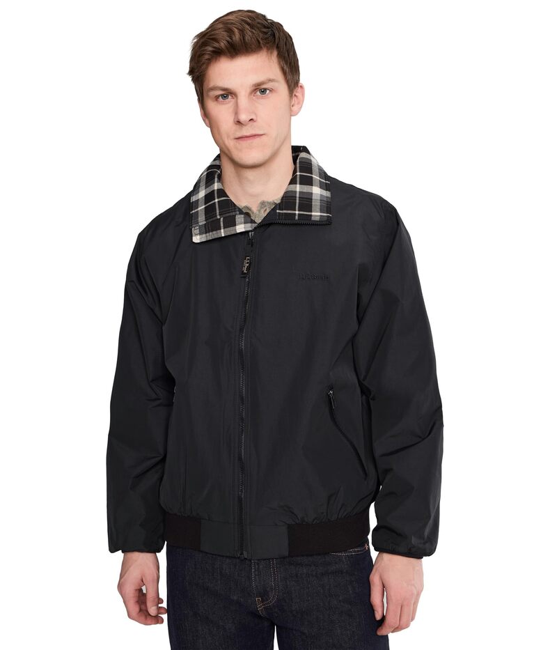 エルエルビーン メンズ アウター コート ジャケット L.L.Bean Warm-Up Jacket Flannelined Regular Midnight Black ブラック