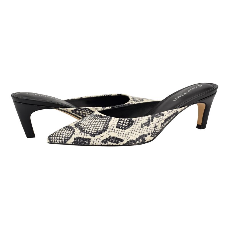 カルバンクライン レディース シューズ ヒール Calvin Klein Kalyn White/Black Sna ホワイト