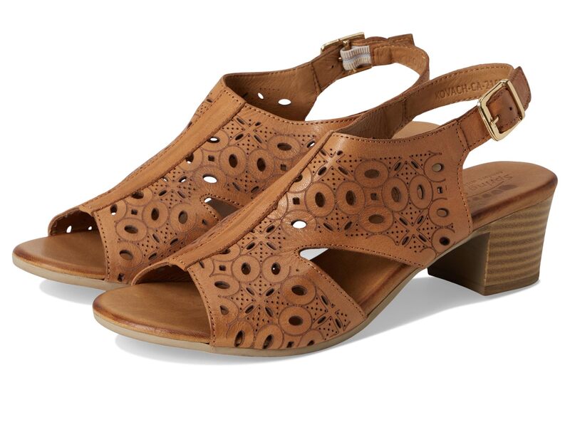 発条足取り レディース シューズ 踵 Spring Step Kovach Camel 駱駝