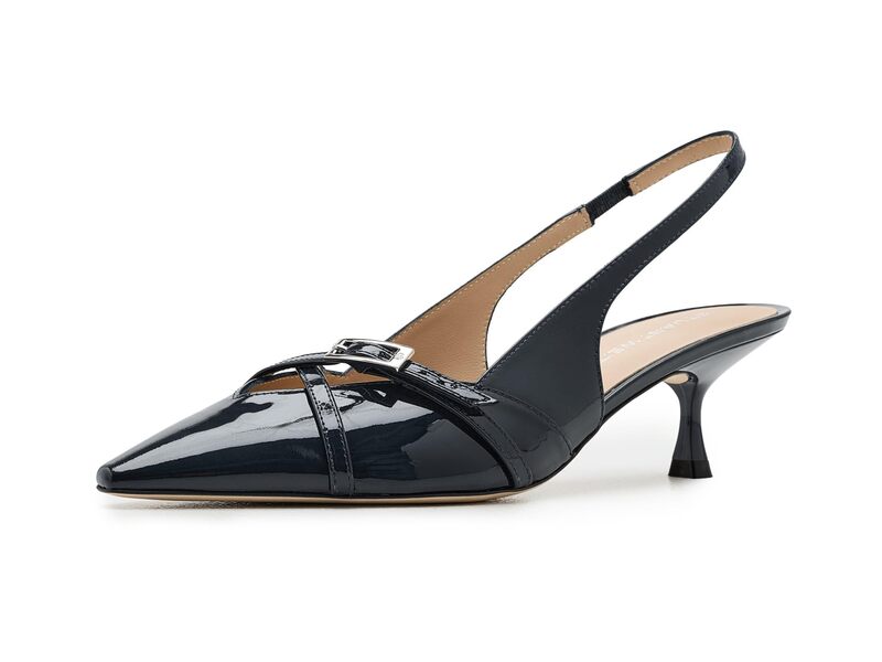 スチュアート ワイツマン レディース シューズ 踵 Stuart Weitzman Georgie Slingback 50 Nice Blue 青碧