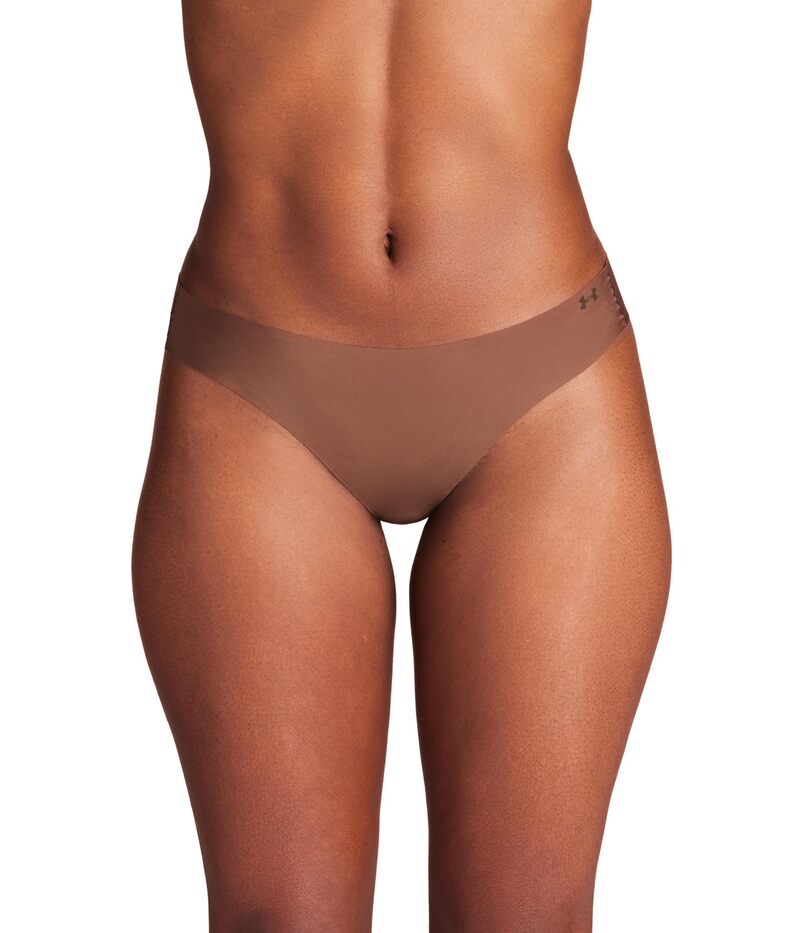 アンダーアーマー レディース アンダーウェア パンツ Under Armour Seamless Thong - 3 PK Solid Hue 625