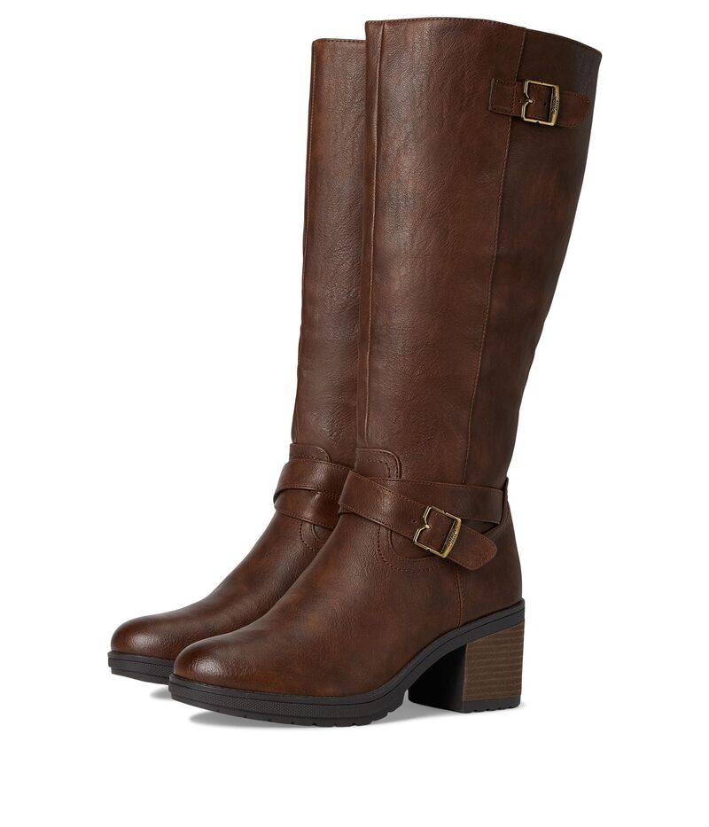 ドクター・ショール レディース シューズ ブーツ・レインブーツ トール Dr. Scholl's Prairie Zip Tall Boots Dark Brown ブラウン