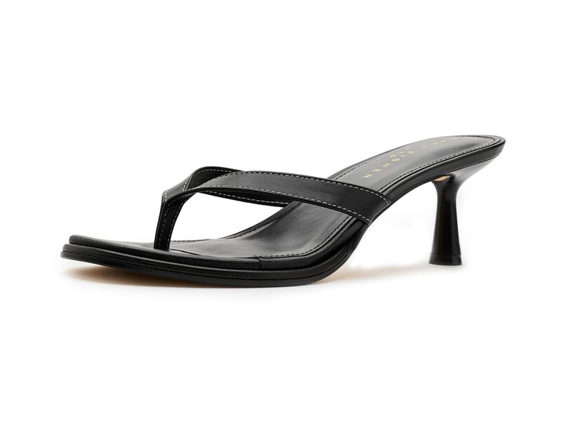 目じるし・フィッシャー レディース シューズ 踵 Marc Fisher LTD Antonia Black Leather 黒いこと