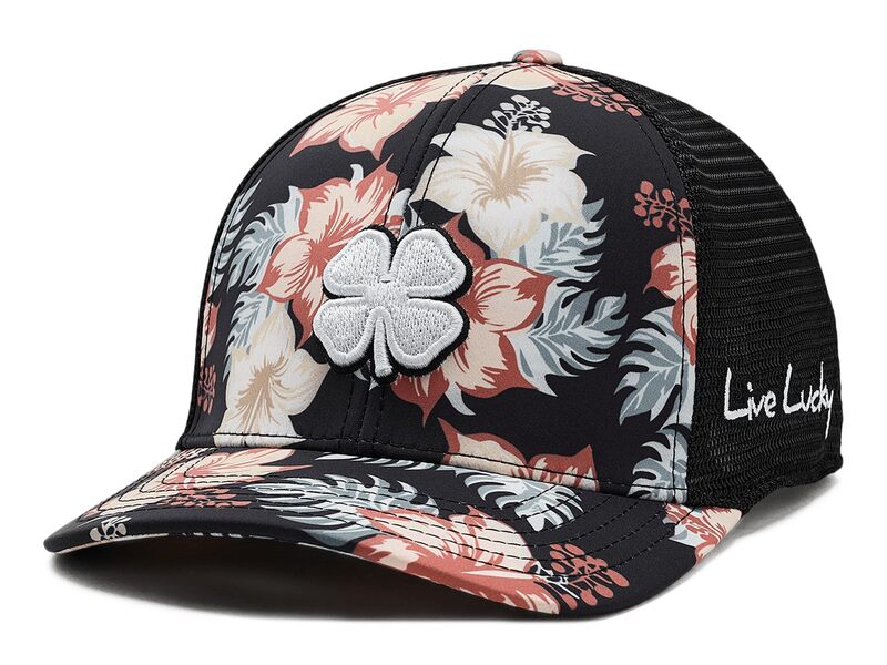 ブラックローバー メンズ アクセサリー 帽子 Black Clover Island Luck 37 Adjustable Hat Black Tropical ブラック