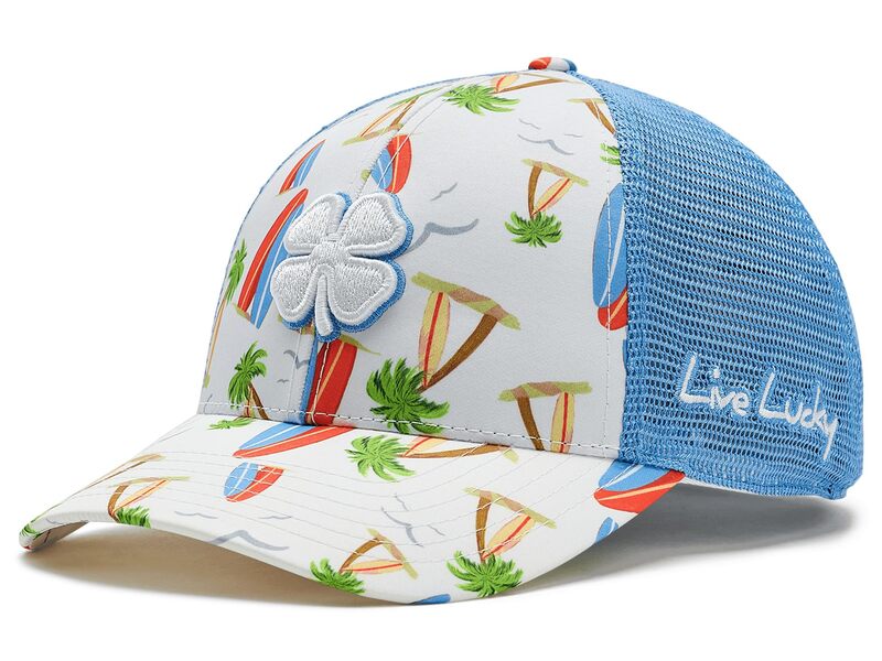 ブラックローバー メンズ アクセサリー 帽子 Black Clover Island Luck 36 Adjustable Hat White Tropical ホワイト