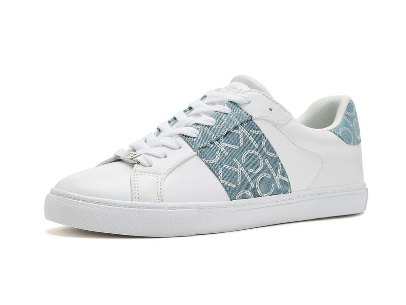 カルバンクライン レディース シューズ スニーカー Calvin Klein Gwena White/Light Blu 白いこと