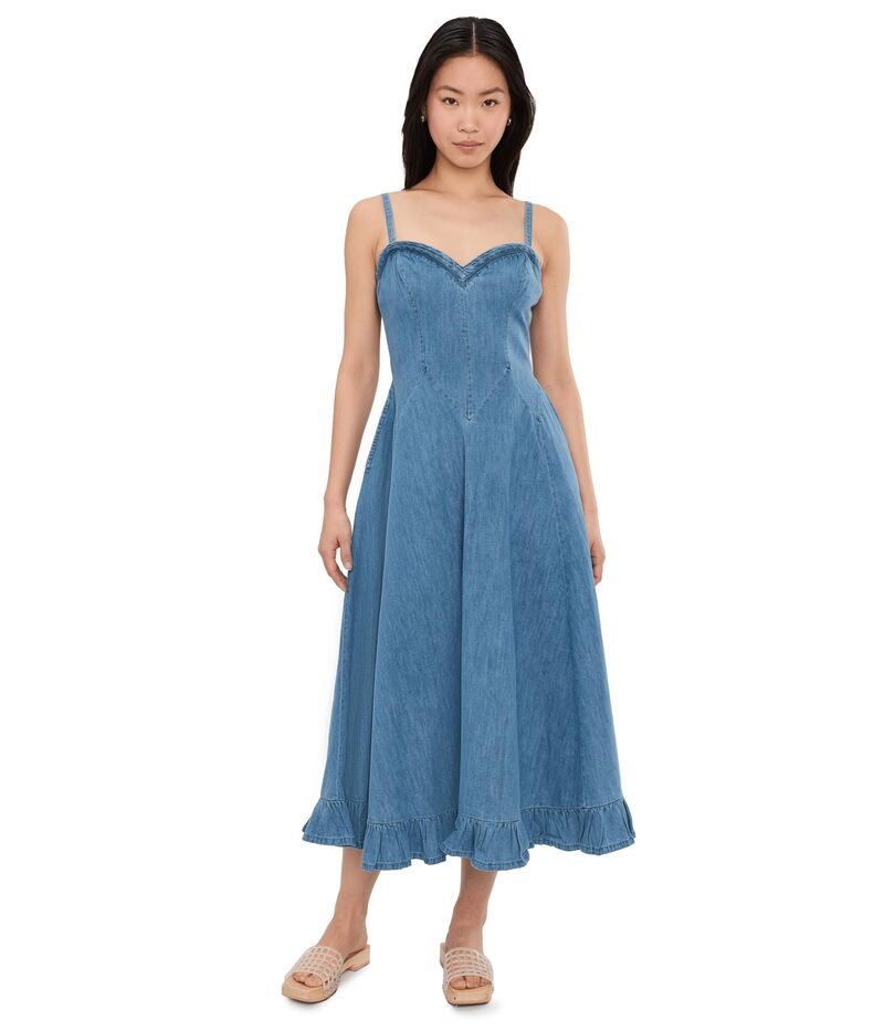 フリーピープル レディース トップス 衣装 midi Free People Another Season Midi Boardwalk Blue 青み