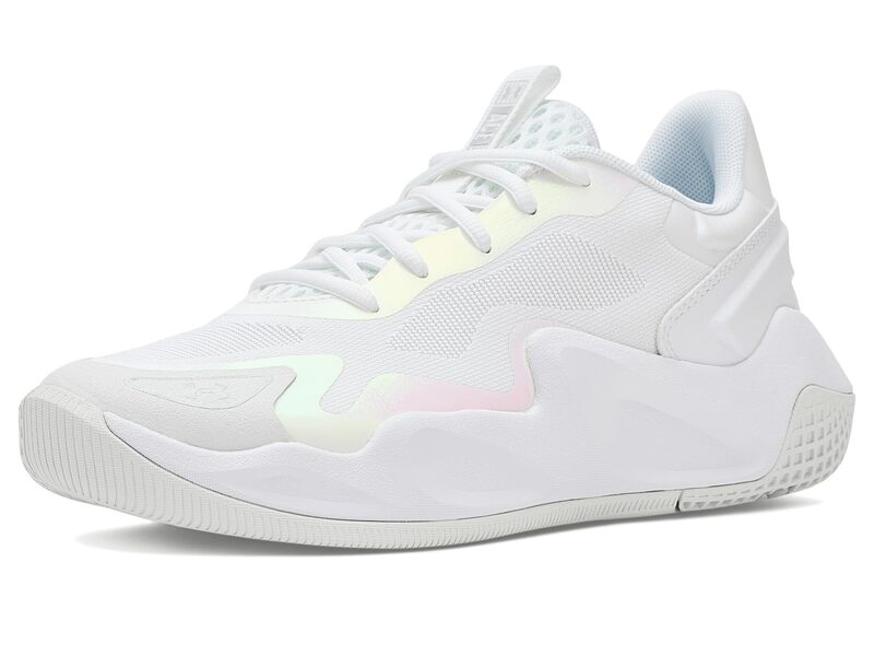 アンダーアーマー レディース シューズ スニーカー Under Armour Ace Low 2 Volleyball Shoes White/White/Hal 白いこと
