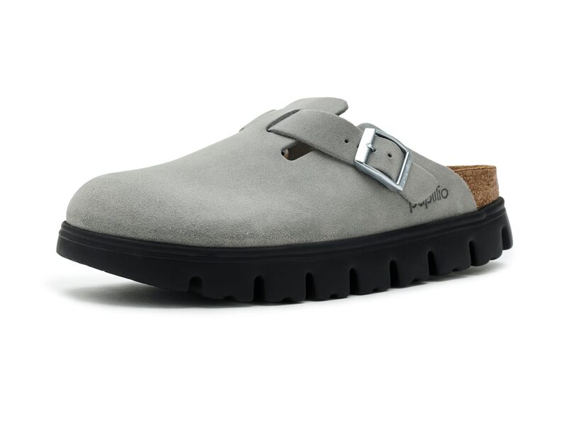 ビルケンシュトック レディース シューズ スリッポン・ローファー サンダル スエードクロス Papillio By Birkenstock Boston Chunky Sandal - Suede Pure Sage サルヴィア ローファー-靴