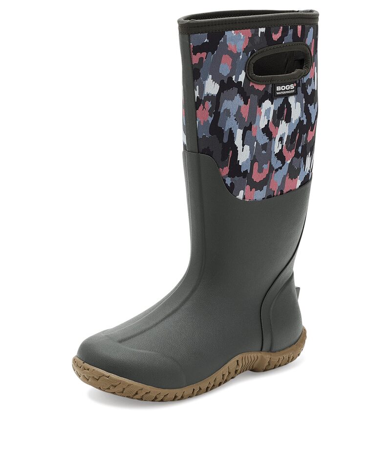 ボグス レディース シューズ ブーツ・レインブーツ Bogs Mesa - Ikat Dark Gray Multi 薄墨色