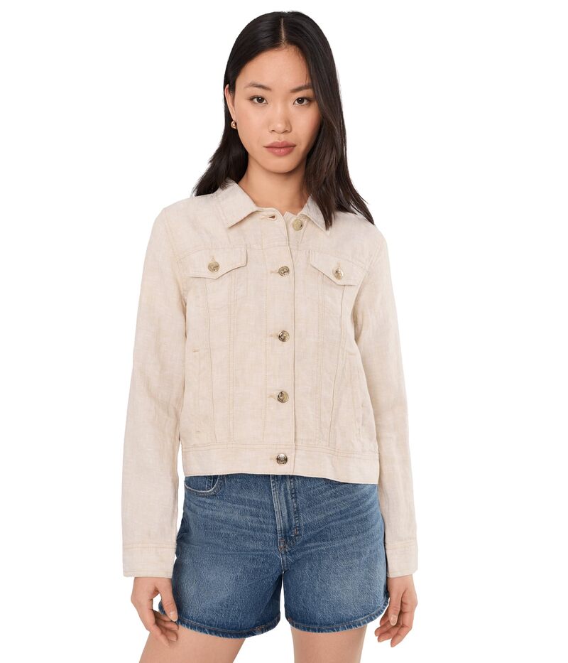 リリーピュリッツァー レディース アウター 厚地の外套 リネン 上衣 Lilly Pulitzer Seaspray Linen Jacket Wicker Tan X Re タン