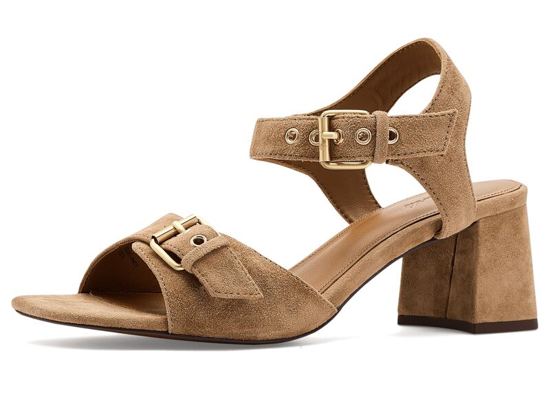 メイドウェル レディース シューズ 踵 サンダル スエードクロス Madewell Briella Heeled Sandals - Suede Tawny Khaki カーキ