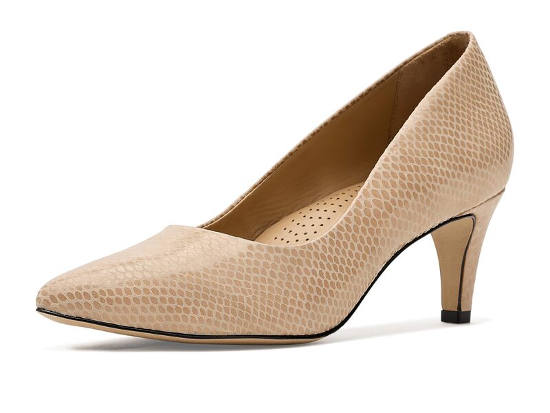 マークジョセフニューヨーク レディース シューズ 踵 Marc Joseph New York Cortland ST Pump Nude Snake