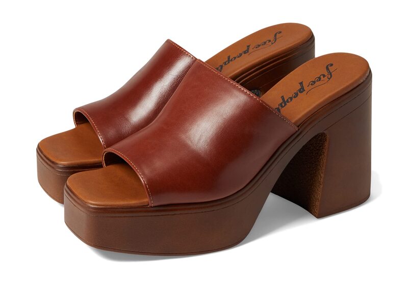 フリーピープル レディース シューズ 踵 プラットホーム Free People Zoe Platform Chestnut