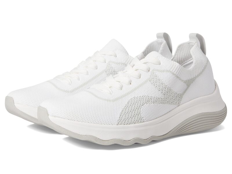 クラークス レディース シューズ スニーカー Clarks Circuitie White Knit ホワイト