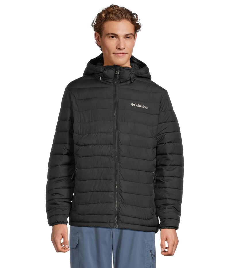 コロンビア メンズ アウター コート フーデッドジャケット Columbia Powder Lite II Hooded Jacket Black ブラック