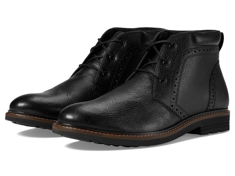 ノンブッシュ メンズ シューズ ブーツ・レインブーツ レザー Nunn Bush Ozark 2.0 Plain Toe Chukka Leather Boots Black ブラック