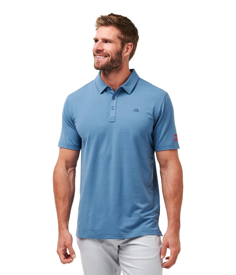 トラビスマヒュー メンズ トップス シャツ TravisMathew Chicago Cubs Club Rules Polo Classic Blue ブルー