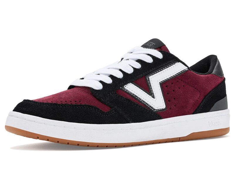 バンズ メンズ シューズ スニーカー Vans Lowland 2.0 Black/Port 黒いこと