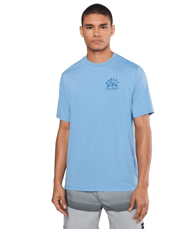 ハーレー メンズ トップス プルオーバー Hurley Hybrid Upf Short Sleeve Skyline Heather ギョリュウモドキ
