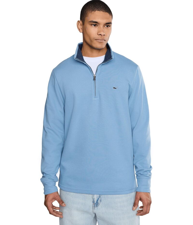ヴァインヤードヴァインズ メンズ アウター パーカー・スウェット Vineyard Vinesolid Saltwater Quarter-zip Coastline Wash
