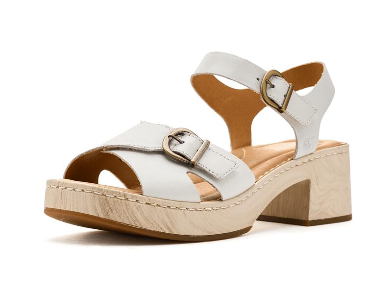 ボーン レディース シューズ サンダル Born Bella White/Shell ホワイト