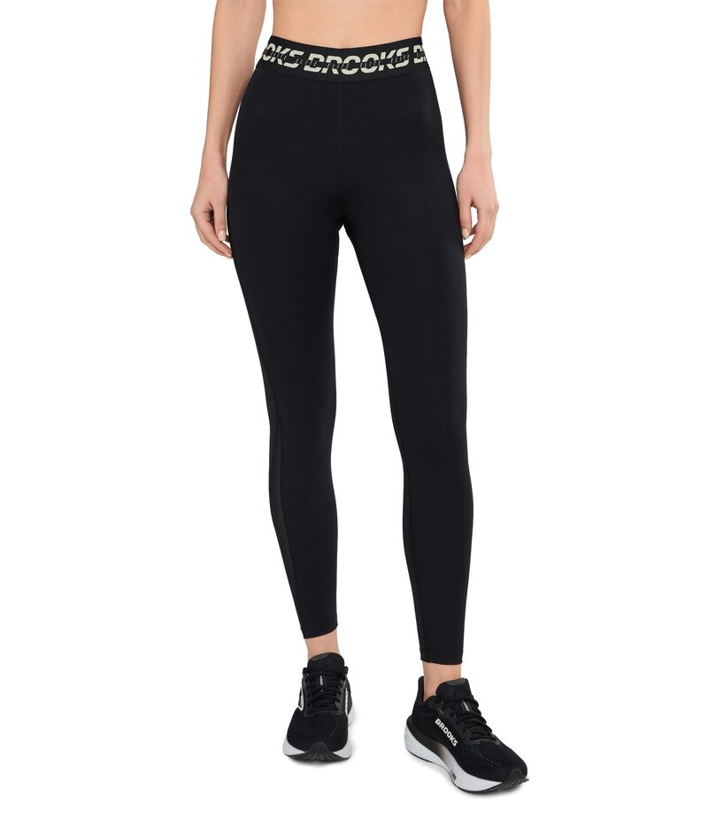 ブルックス レディース ボトムス 心地好いズボン下 Brooks PR Elite Tight Black/Luminary 黒いこと ボトムス-パンツ-レディースファッション
