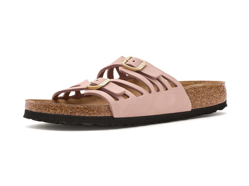 ビルケンシュトック レディース シューズ サンダル レザー Birkenstock Granada - Nubuck Leather Soft Pink ピンク