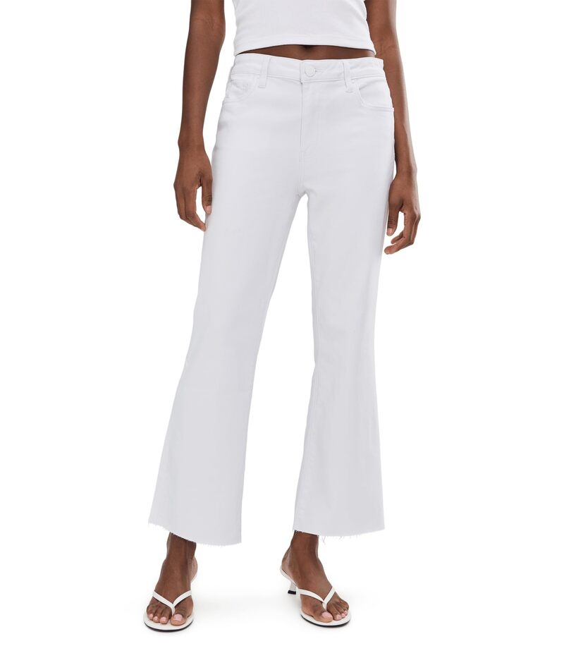 カットフロムザクロス レディース ボトムス カジュアルパンツ プチ アンクル KUT from the Kloth Petite Kelsey High-Rise Ankle Flare with Raw Hem Optic White ホワイト