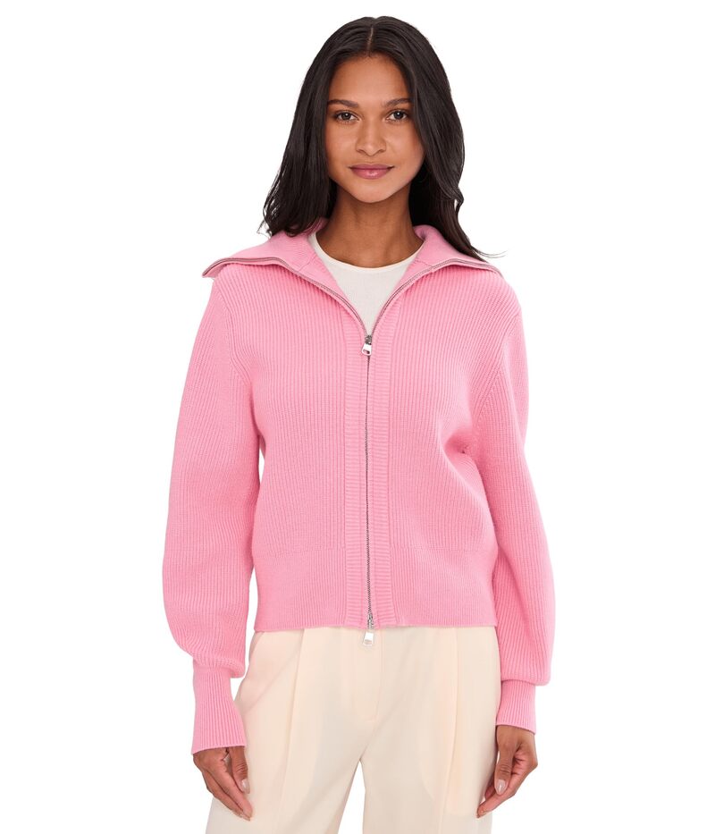バーレイ レディース アウター ニット・セーター ジャケット Varley Enrico Knit Jacket Sea Pink ピンク