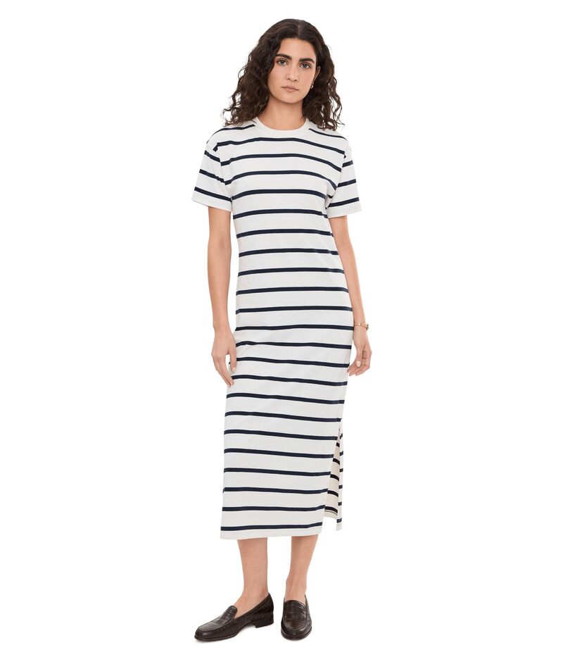 バブアー レディース トップス ワンピース ミディ Barbour Selena Midi Dress Cloud/Navy Stri ネイビー