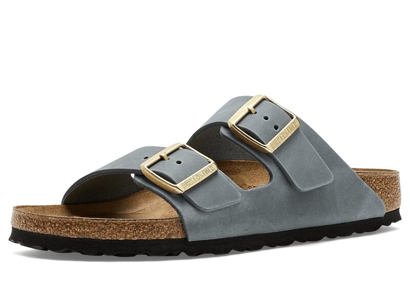 ビルケンシュトック レディース シューズ サンダル レザー Birkenstock Arizona - Oiled Leather Basalt Gray グレー