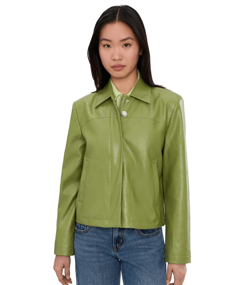 アヴェックレフィーユ レディース アウター コート ジャケット Avec Les Filleshort Mod Jacket Green グリーン