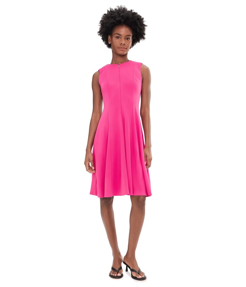 カルバンクライン レディース トップス 衣装 A 伝達ルート ノースリーブ Calvin Klein Sleevelesscoop Zipper Neck Aline Rosey
