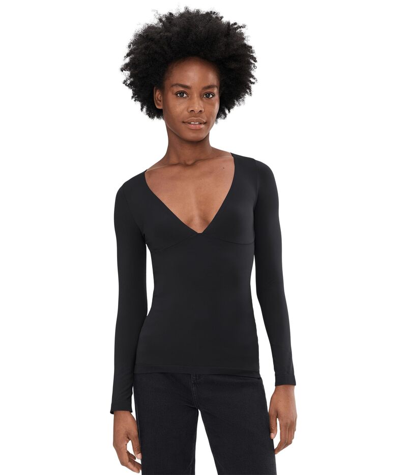 フリーピープル レディース トップス シャツ Free People Round Two Long Sleeve Black ブラック