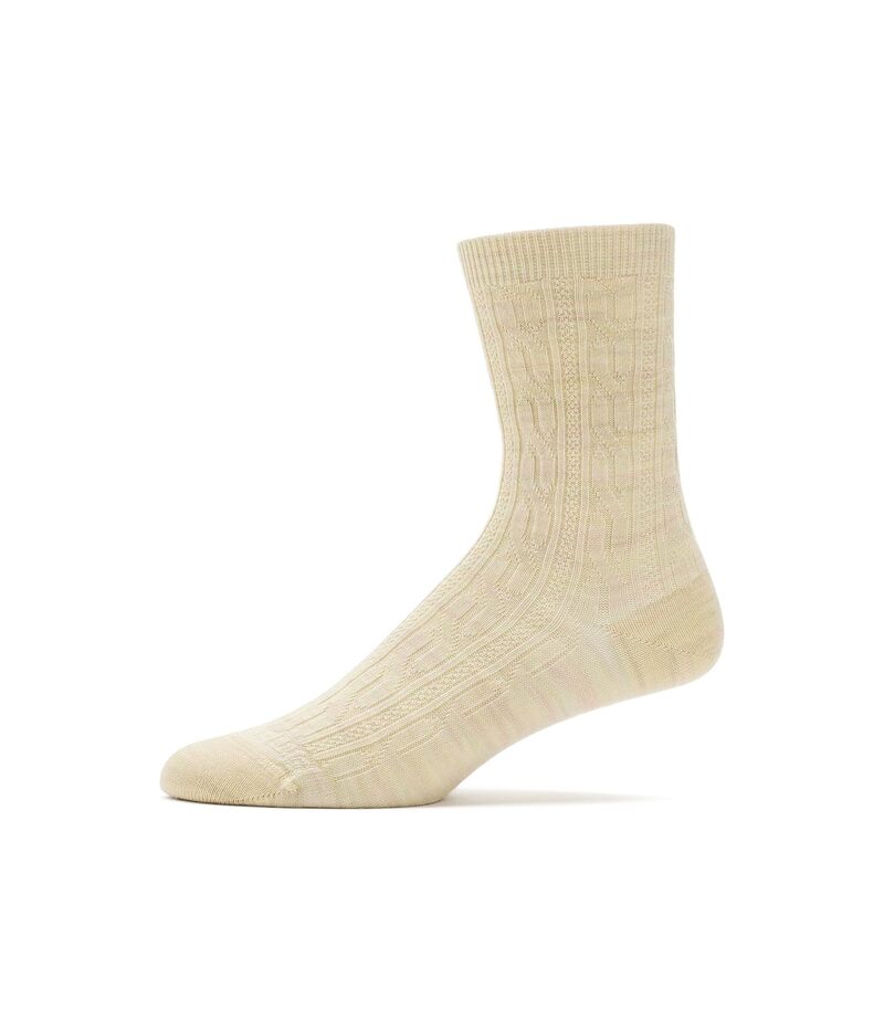 かっこ良い羊毛 レディース アンダーお召しもの ソックス Smartwool Everyday Cable Crew Socks Moonbeam